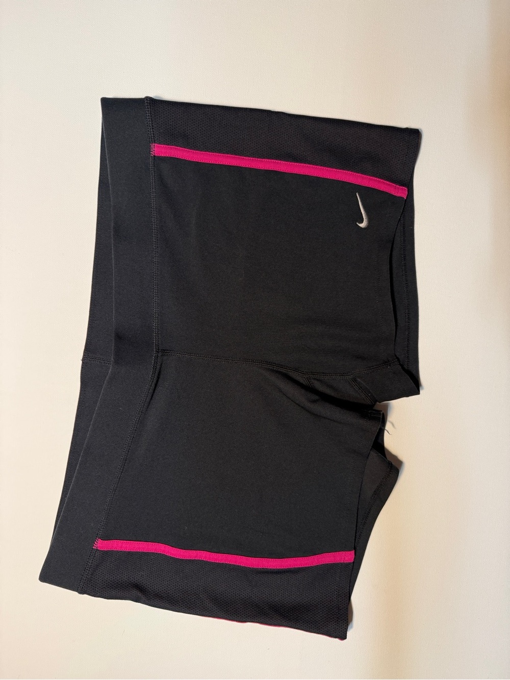 Nike Black Dri-FIT Athletic Shorts with White Logo